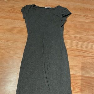 Gray tee dress